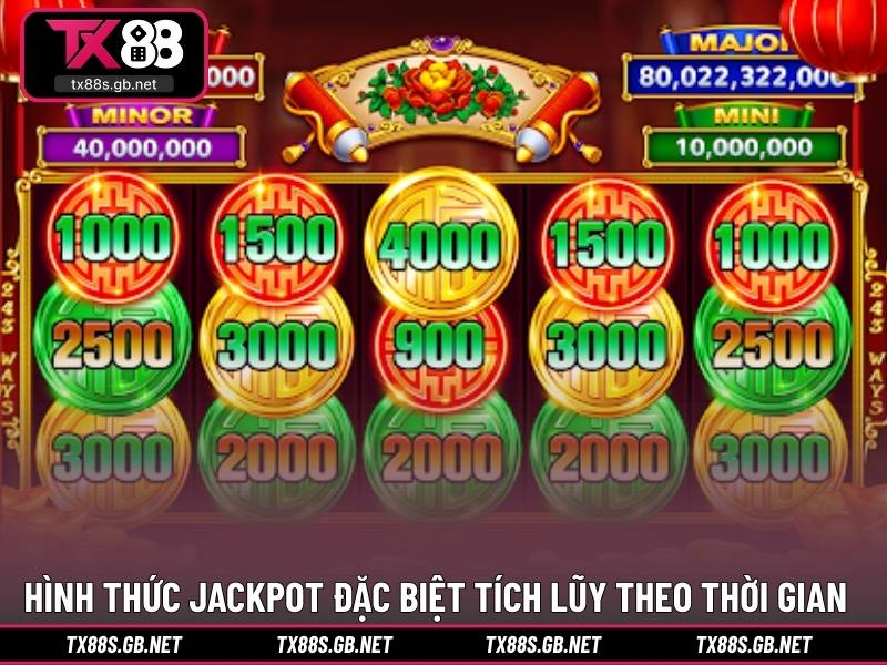 Hình thức jackpot đặc biệt tích lũy theo thời gian